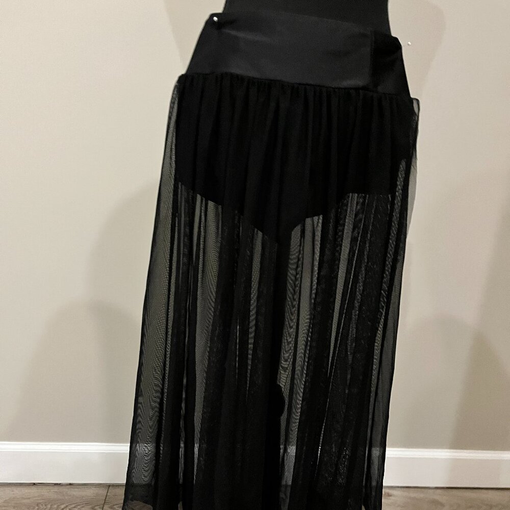 Black flowy Skirt for Dance- Lyric Contempoary Ballet